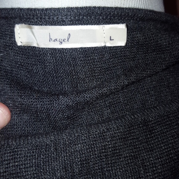 Cold Shoulder Grey Sweater - Picture 7 of 8